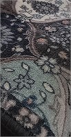 2'x7' BlueGrey Loloi Printed Oriental Area Rug A18