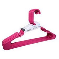 9pk Pink Plastic Quality Hangers A17
