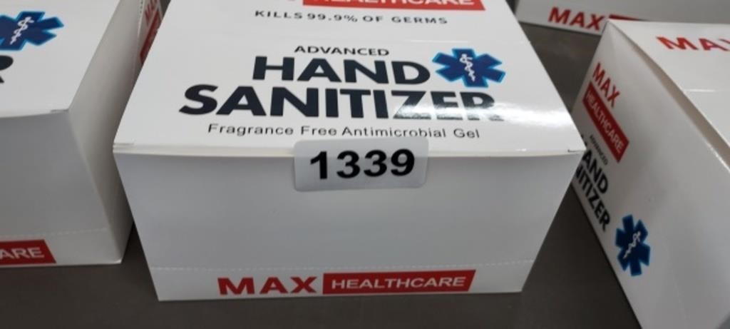 (24) BOTTLES OF HAND SANITIZER IN CASE, NEW