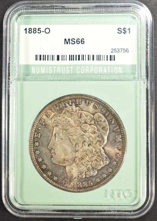 1885-O MORGAN DOLLAR NTC SUPERB GEM BU