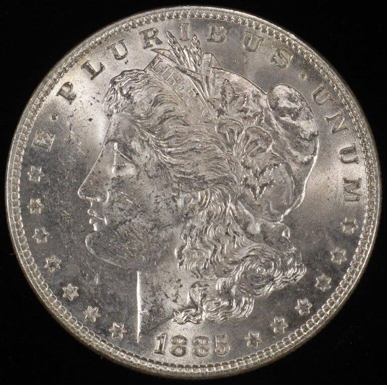 1885 MORGAN DOLLAR CH BU