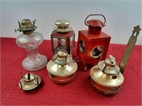 VINTAGE AND NEW LANTERNS AND ACCESSORIES TO LAMPS