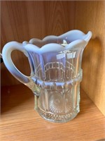 Opalescent Spooner Style Pitcher