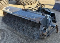 6' Skid Loader Attachment Sweeper