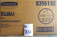 Lot Dd2 6 Cases Wypall Wipers In A Bucket 8356102