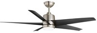 Mena 54in Brushed Nickel Ceiling Fan