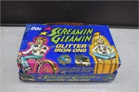 Screamin Gleamin Glitter Iron-ons&Super Bubble Gum