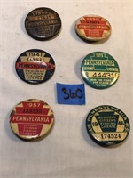 Vintage Pennsylvania Fishing License's