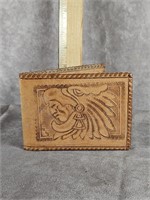 LEATHER TOOLED WALLET