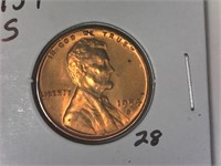 1954-S Lincoln Wheat Cent