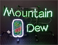 Neon Mountain Dew Sign WORKS