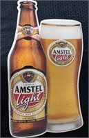 Metal Amstel Light Beer Sign