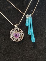 2- Sterling Silver Necklaces