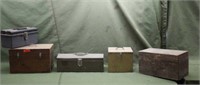 Assorted Tool Boxes & Wood Boxes