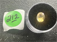 1.57cw Yellow Topaz Oval Genuine Stone