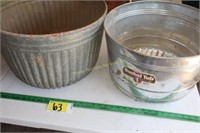 2 Bushel Tubs- 1 vintage