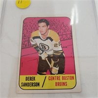 Derek Sanderson Boston Bruins 1967-68 Topps card