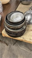1 LOT ASSORTED STAINLESS STEEL PANS