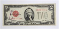SERIES 1928 D $2 RED SEAL NOTE
