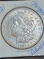 1921 Morgan Silver Dollar. Estate coin.  Look at