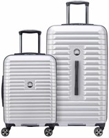 Delsey 2-piece Hardside Trunk Set (Silver)