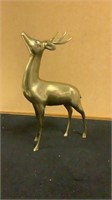 Vintage Large Brass Deer Buck Reindeer Figurine