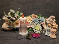 Floral Decor, Santa Music Box, Decorative Candle