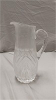 Elegant cut crystal pitcher