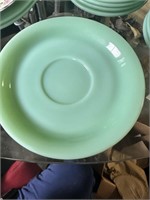 Lot of 6 Fire King Jadeite saucers