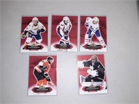 Lot of 5 2016-17 Showcase Red Glow Parallels