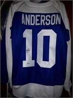John Anderson Signed Custom Toronto Jersey COA