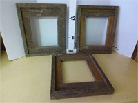 (6) Barn Wood Frames