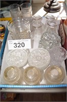 Clear Glass Insulators / Bowls / Small Plates Lot