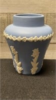 Canada Art Pottery Blue/ White Vase 5" High
