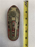 Vintage Tin Lito toy armed supply ship