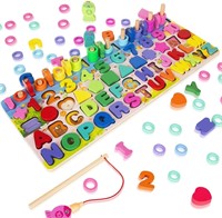 5-in-1 Wooden Magnetic Puzzles for Toddlers