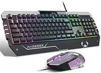 USB RGB Gaming Keyboard and Mouse Combo - Black
