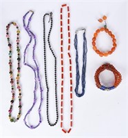 2 Beaded Bracelets & 5 Beaded Necklaces