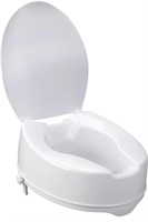 BIOS LIVING 2" RAISED TOILET SEAT WITH LID