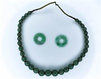 Antique Chinese Peking Jade Beads