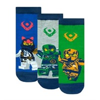 7-9  LEGO Ninjago Boys Socks Pack of 3 Sizes 1-4
