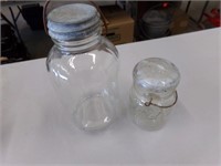 2 jars with handles