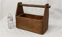 Vintage Hand Made Wood Tool Box - 15" wide