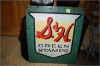 "S&H Greenstamps" Sign-2 sided-Rust/Fade on 1 side