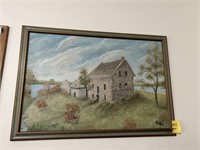 O. Lee Stone House Painting