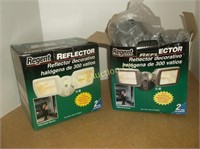 2- outdoor halogen lights--New