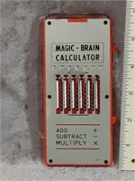 Vintage Metal Manual Calculator