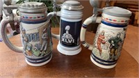 SPORTS STEINS INCLUDING SUPER BOWL