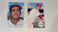 2 1964 Topps Giant Baseball Cards #36 & 39