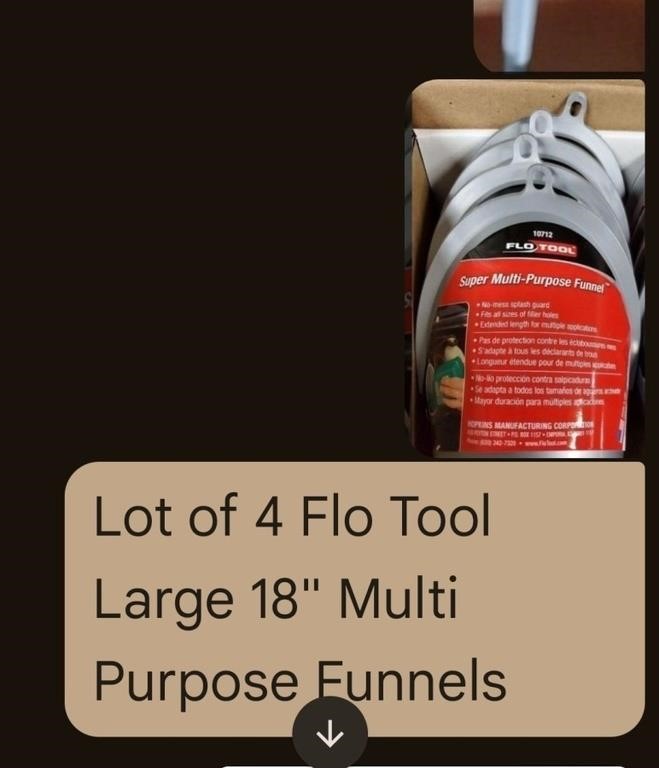 MultiPurpose Funnel Flo Tool Large 18" Qty. 4